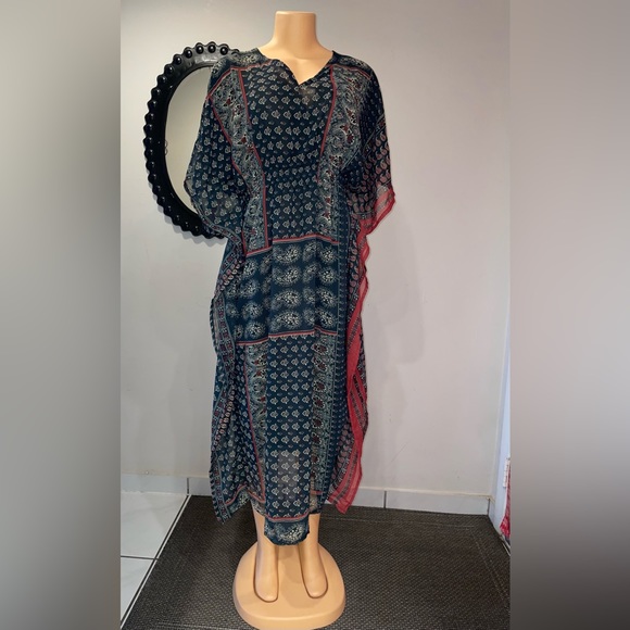 NWT HIGH LOW DRESS ONE SIZE REGULAR BOHO (22) - Picture 2 of 7